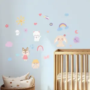 Sommardjur wallstickers på barnrum