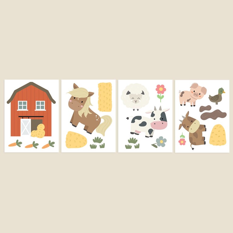 Bondgård-wallstickers — Lappeliten