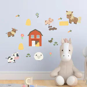 Bondgård wallstickers på barnrum