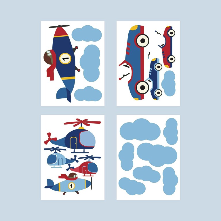 Retro fordon wallstickers översikt