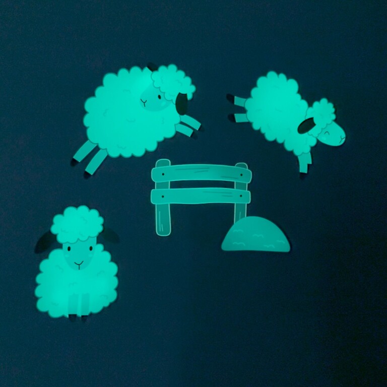 Wallstickers som lyser i mörker